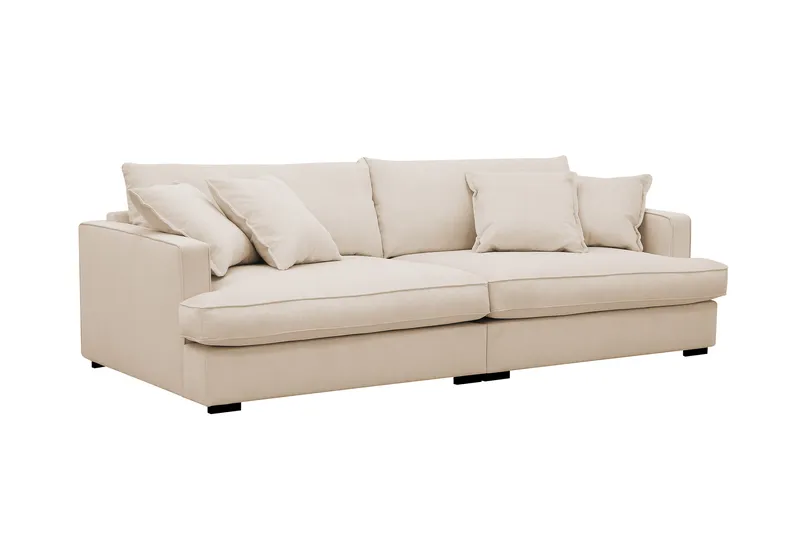 Rossita Lyx 3-sits Extra djup Soffa i Manchester - Beige - Möbler - Soffa - 3 sits soffa