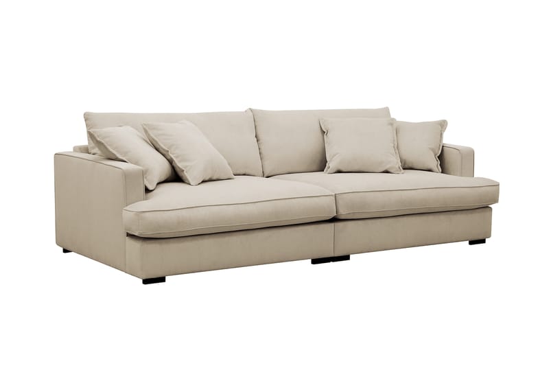 Rossita Lyx 3-sits Extra djup Soffa i Manchester - Kräm - Möbler - Soffa - 3 sits soffa