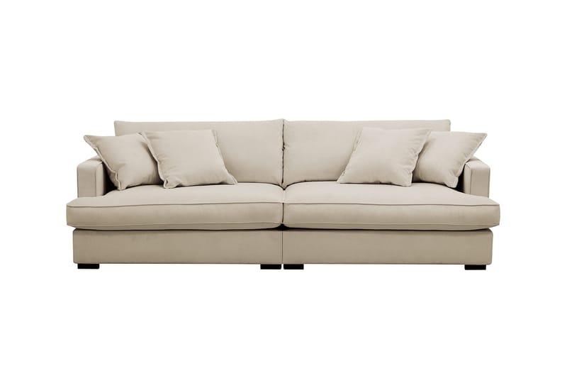 Rossita Lyx 3-sits Extra djup Soffa i Manchester - Kräm - Möbler - Soffa - 3 sits soffa