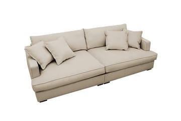 Rossita Lyx 3-sits Extra djup Soffa i Manchester - Kräm - Möbler - Soffa - 3 sits soffa