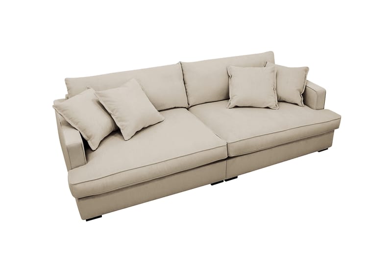 Rossita Lyx 3-sits Extra djup Soffa i Manchester - Kräm - Möbler - Soffa - 3 sits soffa