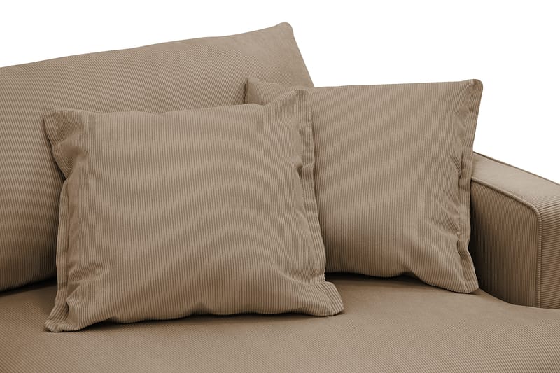Rossita Lyx 3-sits Extra djup Soffa i Manchester - Ljusbrun - Möbler - Soffa - 3 sits soffa