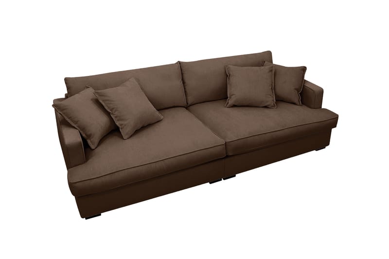 Rossita Lyx 3-sits Extra djup Soffa i Manchester - Mörkbrun - Möbler - Soffa - 3 sits soffa