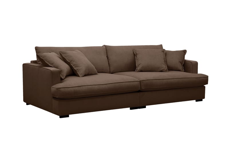 Rossita Lyx 3-sits Extra djup Soffa i Manchester - Mörkbrun - Möbler - Soffa - 3 sits soffa