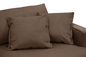 Rossita Lyx 3-sits Extra djup Soffa i Manchester - Mörkbrun - Möbler - Soffa - 3 sits soffa