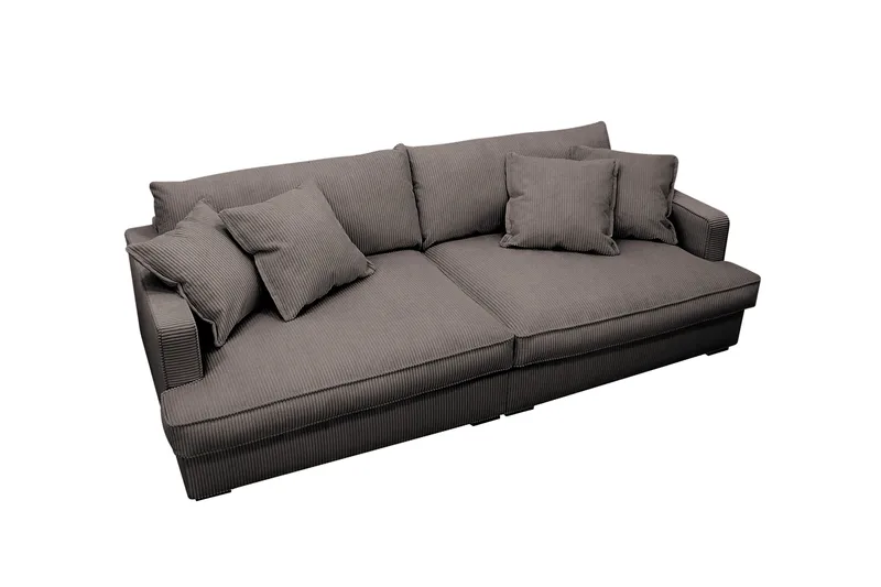 Rossita Lyx 3-sits Extra djup Soffa i Manchester - Mörkgrå - Möbler - Soffa - 3 sits soffa