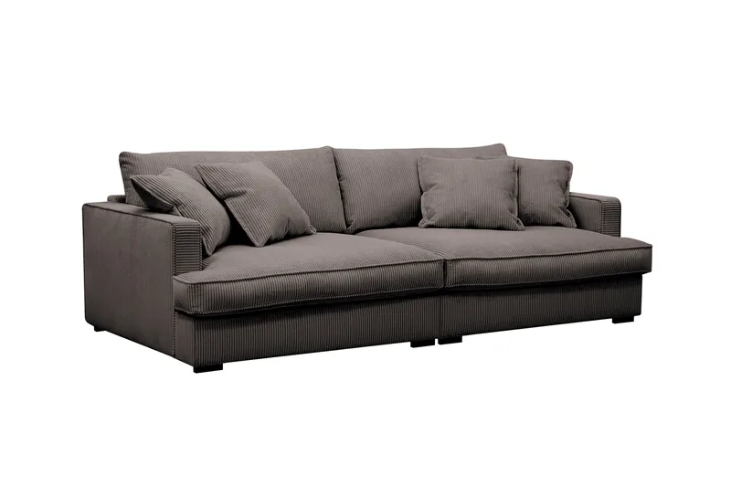 Rossita Lyx 3-sits Extra djup Soffa i Manchester - Mörkgrå - Möbler - Soffa - 3 sits soffa