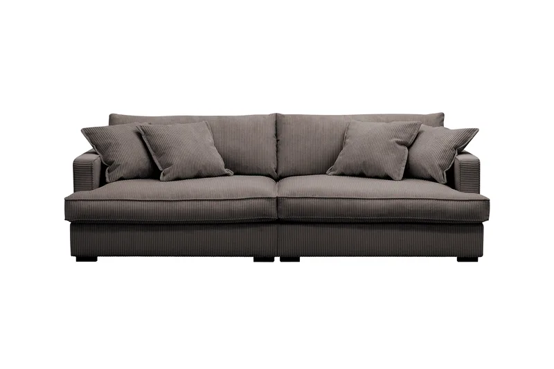 Rossita Lyx 3-sits Extra djup Soffa i Manchester - Mörkgrå - Möbler - Soffa - 3 sits soffa