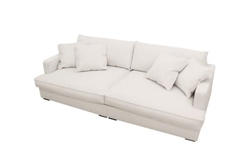 Rossita Lyx 3-sits Extra djup Soffa i Manchester - Naturvit - Möbler - Soffa - 3 sits soffa