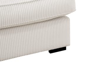 Rossita Lyx 3-sits Extra djup Soffa i Manchester - Naturvit - Möbler - Soffa - 3 sits soffa