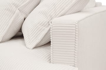 Rossita Lyx 3-sits Extra djup Soffa i Manchester - Naturvit - Möbler - Soffa - 3 sits soffa