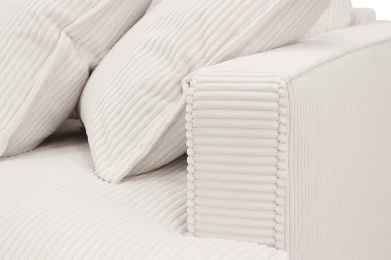 Rossita Lyx 3-sits Extra djup Soffa i Manchester - Naturvit - Möbler - Soffa - 3 sits soffa