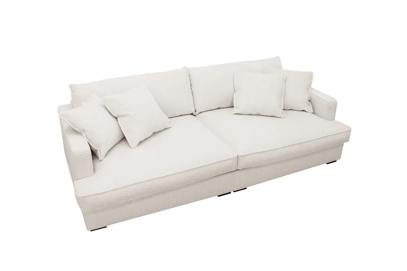 Rossita Lyx 3-sits Extra djup Soffa i Manchester - Offwhite - Möbler - Soffa - 3 sits soffa