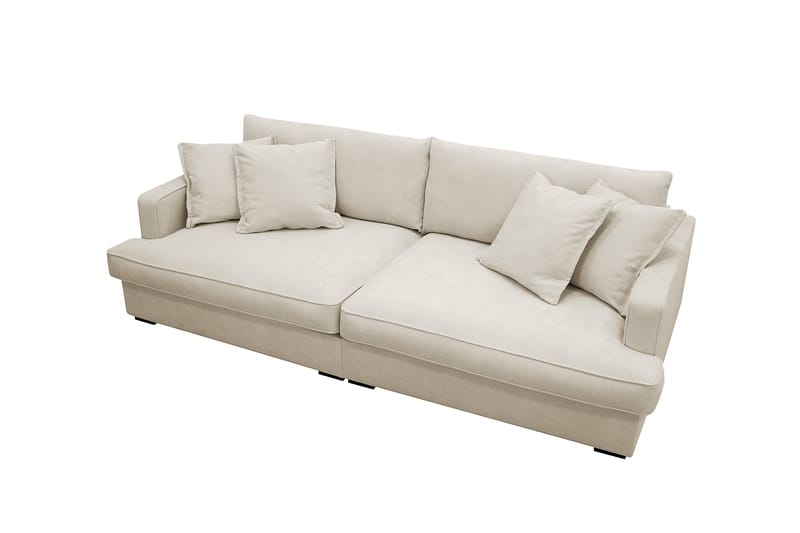 Rossita Lyx 3-sits Extra djup Soffa i Tyg - Beige - Möbler - Soffa - 3 sits soffa
