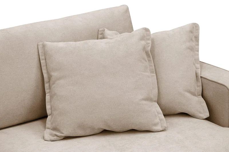 Rossita Lyx 3-sits Extra djup Soffa i Tyg - Ljusbrun - Möbler - Soffa - 3 sits soffa