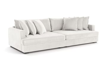 Rossita Lyx 4-sits Extra djup Manchestersoffa - Offwhite Manchester - Möbler - Soffa - Sammetssoffa