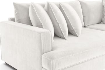 Rossita Lyx 4-sits Extra djup Manchestersoffa - Offwhite Manchester - Möbler - Soffa - Sammetssoffa