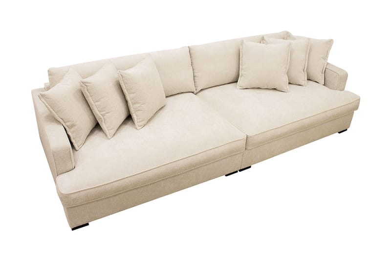 Rossita Lyx 4-sits Extra djup Soffa i Chenille - Beige - Möbler - Soffa - 4 sits soffa