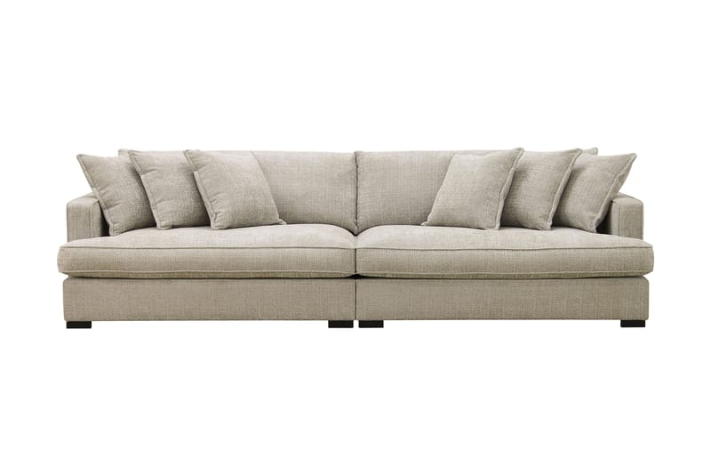 Rossita Lyx 4-sits Extra djup Soffa i Chenille - Grå / Beige - Möbler - Soffa - 4 sits soffa