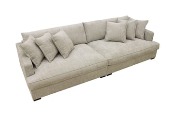 Rossita Lyx 4-sits Extra djup Soffa i Chenille - Grå / Beige - Möbler - Soffa - 4 sits soffa