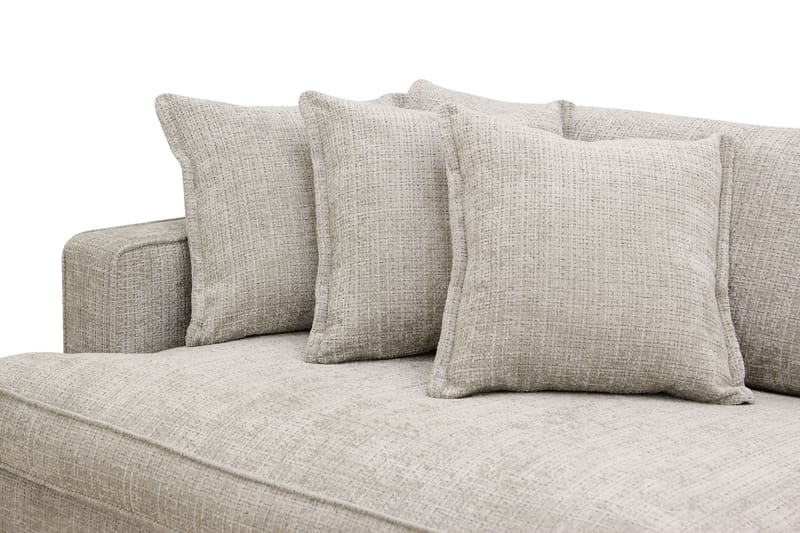Rossita Lyx 4-sits Extra djup Soffa i Chenille - Grå / Beige - Möbler - Soffa - 4 sits soffa