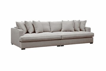 Rossita Lyx 4-sits Extra djup Soffa i Chenille - Grå / Brun - Möbler - Soffa - 4 sits soffa
