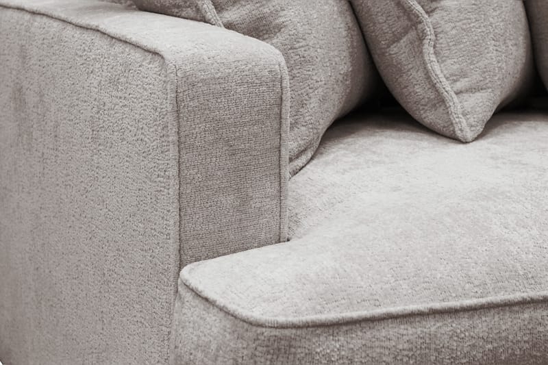 Rossita Lyx 4-sits Extra djup Soffa i Chenille - Grå / Brun - Möbler - Soffa - 4 sits soffa