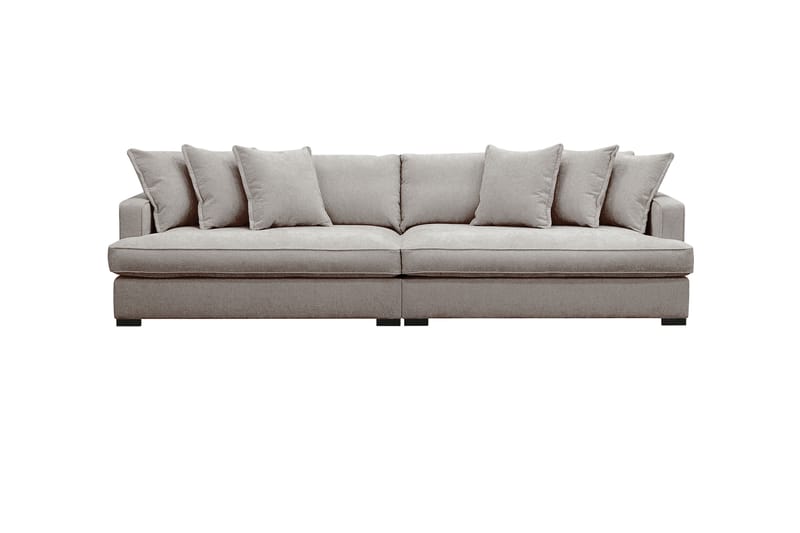 Rossita Lyx 4-sits Extra djup Soffa i Chenille - Grå / Brun - Möbler - Soffa - 4 sits soffa