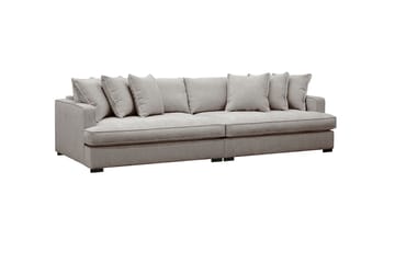 Rossita Lyx 4-sits Extra djup Soffa i Chenille - Grå / Brun - Möbler - Soffa - 4 sits soffa