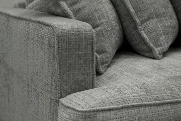 Rossita Lyx 4-sits Extra djup Soffa i Chenille - Grå - Möbler - Soffa - 4 sits soffa