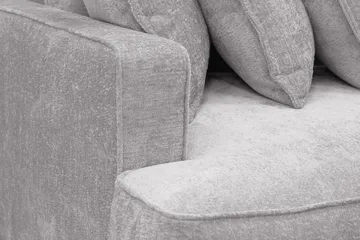 Rossita Lyx 4-sits Extra djup Soffa i Chenille - Grå - Möbler - Soffa - 4 sits soffa