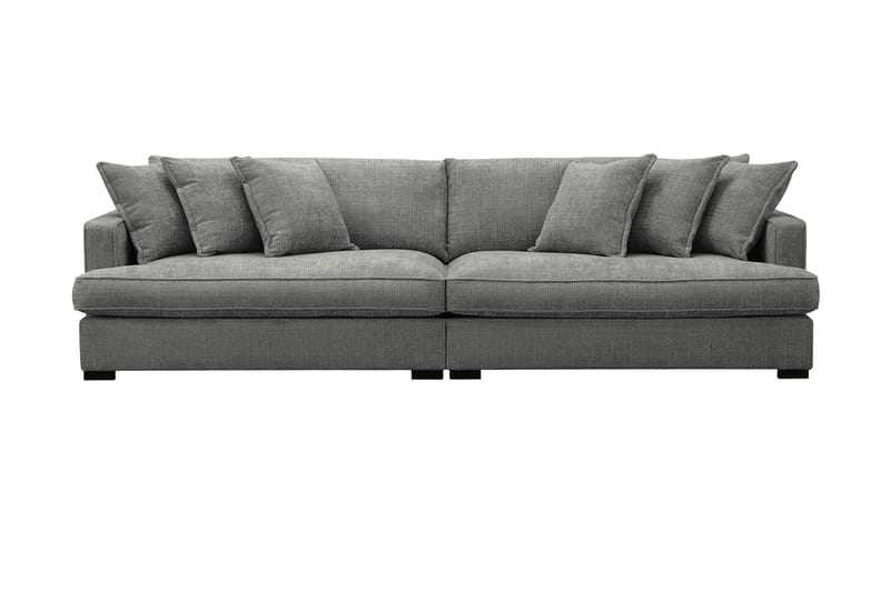 Rossita Lyx 4-sits Extra djup Soffa i Chenille - Grå - Möbler - Soffa - 4 sits soffa