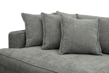 Rossita Lyx 4-sits Extra djup Soffa i Chenille - Grå - Möbler - Soffa - 4 sits soffa