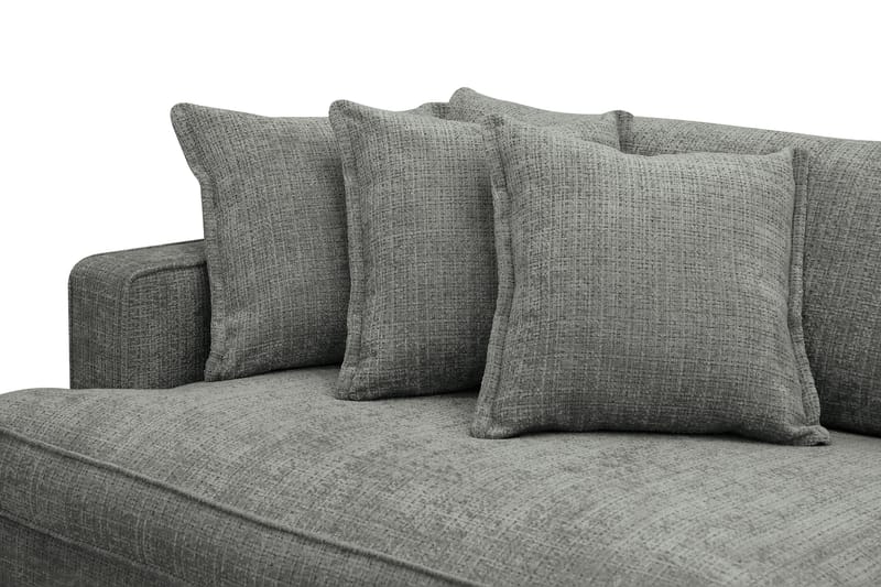 Rossita Lyx 4-sits Extra djup Soffa i Chenille - Grå - Möbler - Soffa - 4 sits soffa