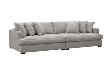 Rossita Lyx 4-sits Extra djup Soffa i Chenille - Ljusgrå - Möbler - Soffa - 4 sits soffa