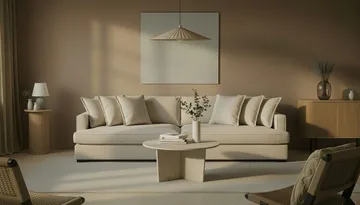 Rossita Lyx 4-sits Extra djup Soffa i Chenille - Trenza 06, Beige Chenille - Möbler - Soffa - 4 sits soffa