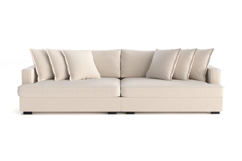 Rossita Lyx 4-sits Extra djup Soffa i Manchester - Beige - Möbler - Soffa - 4 sits soffa