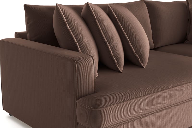Rossita Lyx 4-sits Extra djup Soffa i Manchester - Brun - Möbler - Soffa - 4 sits soffa