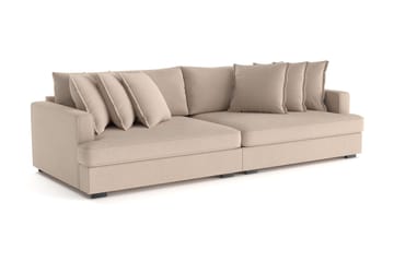 Rossita Lyx 4-sits Extra djup Soffa i Tyg - Beige - Möbler - Soffa - 4 sits soffa