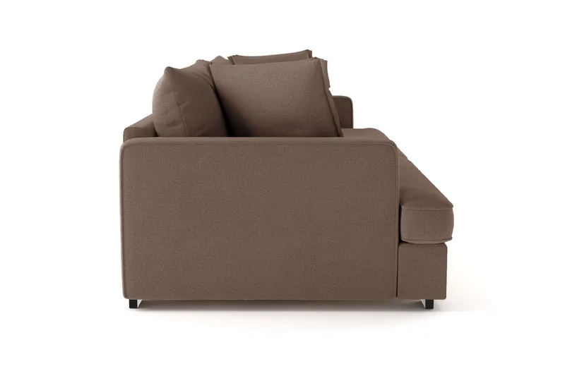Rossita Lyx 4-sits Extra djup Soffa i Tyg - Brun - Möbler - Soffa - 4 sits soffa