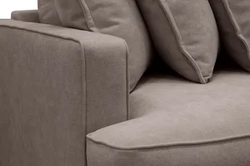 Rossita Lyx 4-sits Extra djup Tygsoffa - Brun - Möbler - Soffa - 4 sits soffa