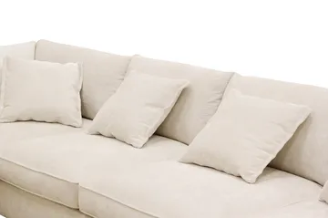 Rossita Lyx 5-sits Högervänd U-formad Extra djup Soffa med Divan och Schäslong i Chenille - Beige - Möbler - Soffa - U-soffa