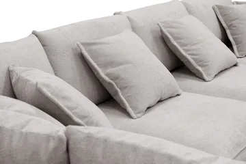 Rossita Lyx 5-sits Högervänd U-formad Extra djup Soffa med Divan och Schäslong i Chenille - Grå/Brun - Möbler - Soffa - U-soffa