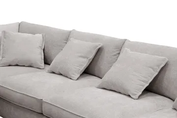 Rossita Lyx 5-sits Högervänd U-formad Extra djup Soffa med Divan och Schäslong i Chenille - Grå/Brun - Möbler - Soffa - U-soffa