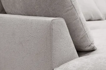 Rossita Lyx 5-sits Högervänd U-formad Extra djup Soffa med Divan och Schäslong i Chenille - Grå/Brun - Möbler - Soffa - U-soffa