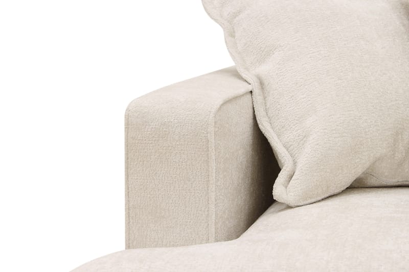 Rossita Lyx 5-sits Högervänd U-formad Extra djup Soffa med Divan och Schäslong i Chenille - Trenza 06, Beige Chenille - Möbler - Soffa - U-soffa