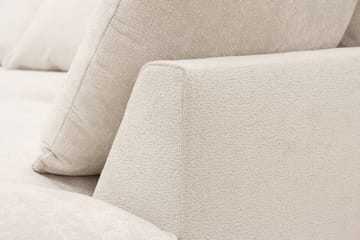 Rossita Lyx 5-sits Högervänd U-formad Extra djup Soffa med Divan och Schäslong i Chenille - Trenza 06, Beige Chenille - Möbler - Soffa - U-soffa