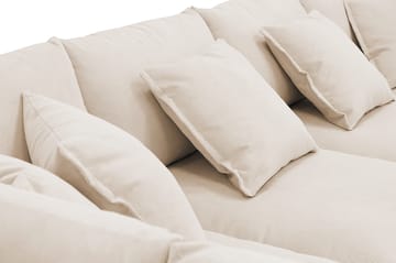 Rossita Lyx 5-sits Högervänd U-formad Extra djup Soffa med Divan och Schäslong i Manchester - Beige - Möbler - Soffa - U-soffa