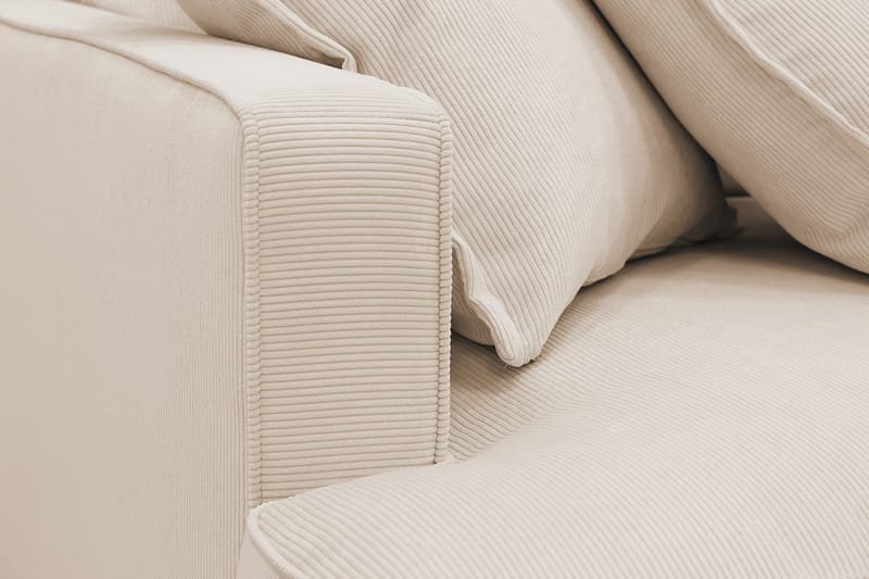 Rossita Lyx 5-sits Högervänd U-formad Extra djup Soffa med Divan och Schäslong i Manchester - Beige - Möbler - Soffa - U-soffa