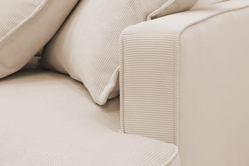 Rossita Lyx 5-sits Högervänd U-formad Extra djup Soffa med Divan och Schäslong i Manchester - Beige - Möbler - Soffa - U-soffa
